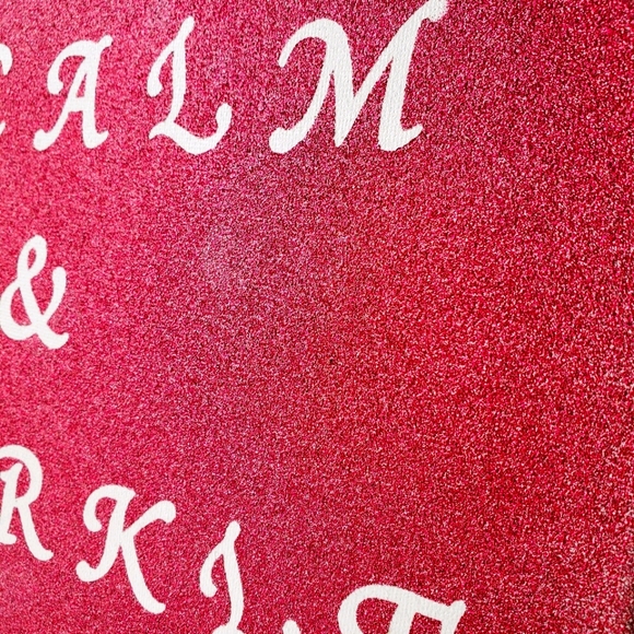 Keep Calm and Sparkle Handmade Canvas Wall Art - Picture 2 of 5